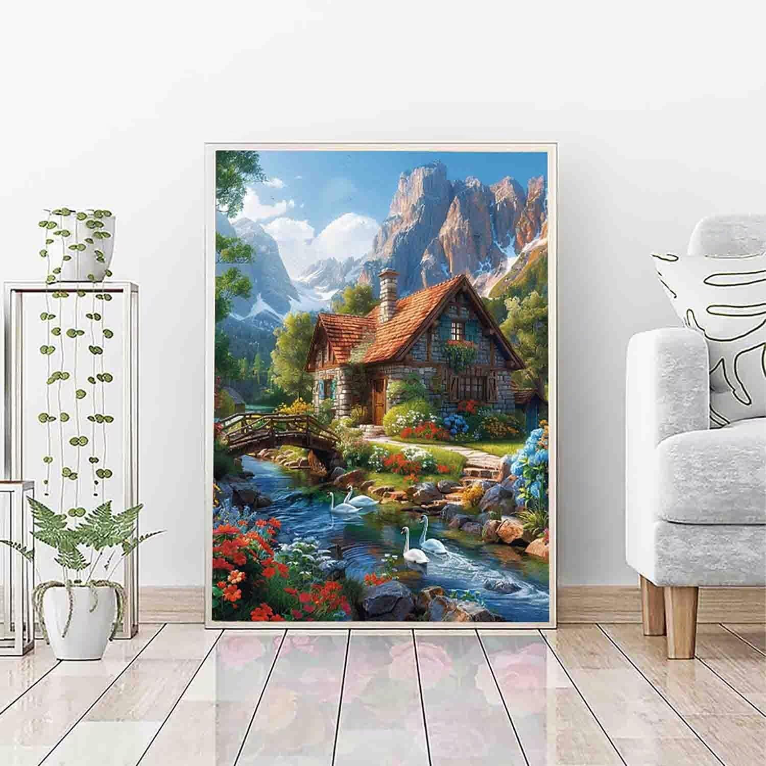 Amazon.com: Flower Diamond Art Kits for Adults, Landscape