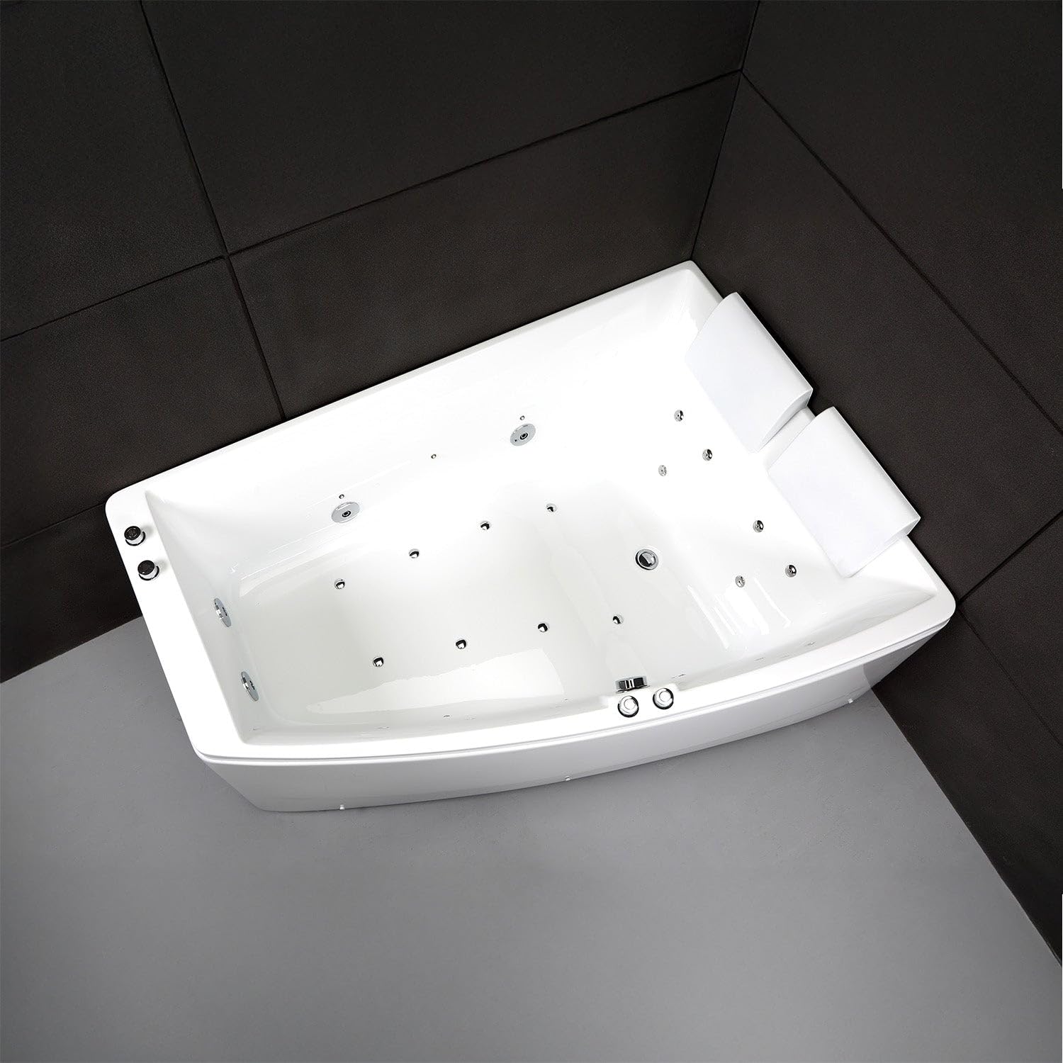 Baignoire Balnéo Sangha Duo Wave Droite 170 x120 x63 cm, by SPALINA