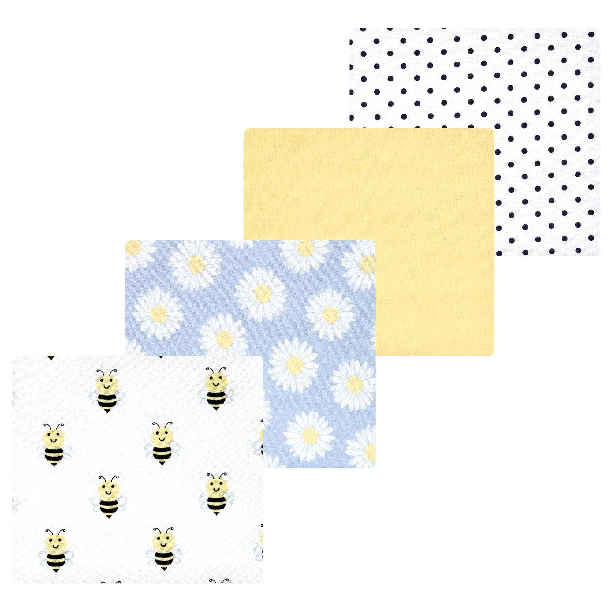 Luvable Friends Little Treasure Flannel Receiving Blankets 4pk