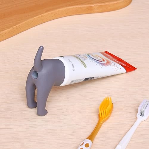 Miniatura 5 de Pooping Dog Butt Pasta de Dientes Topper Divertido Dispensador de Pasta de Dientes Tapa de Cierre Automático Tapas de Pasta de Dientes Exprimidor de