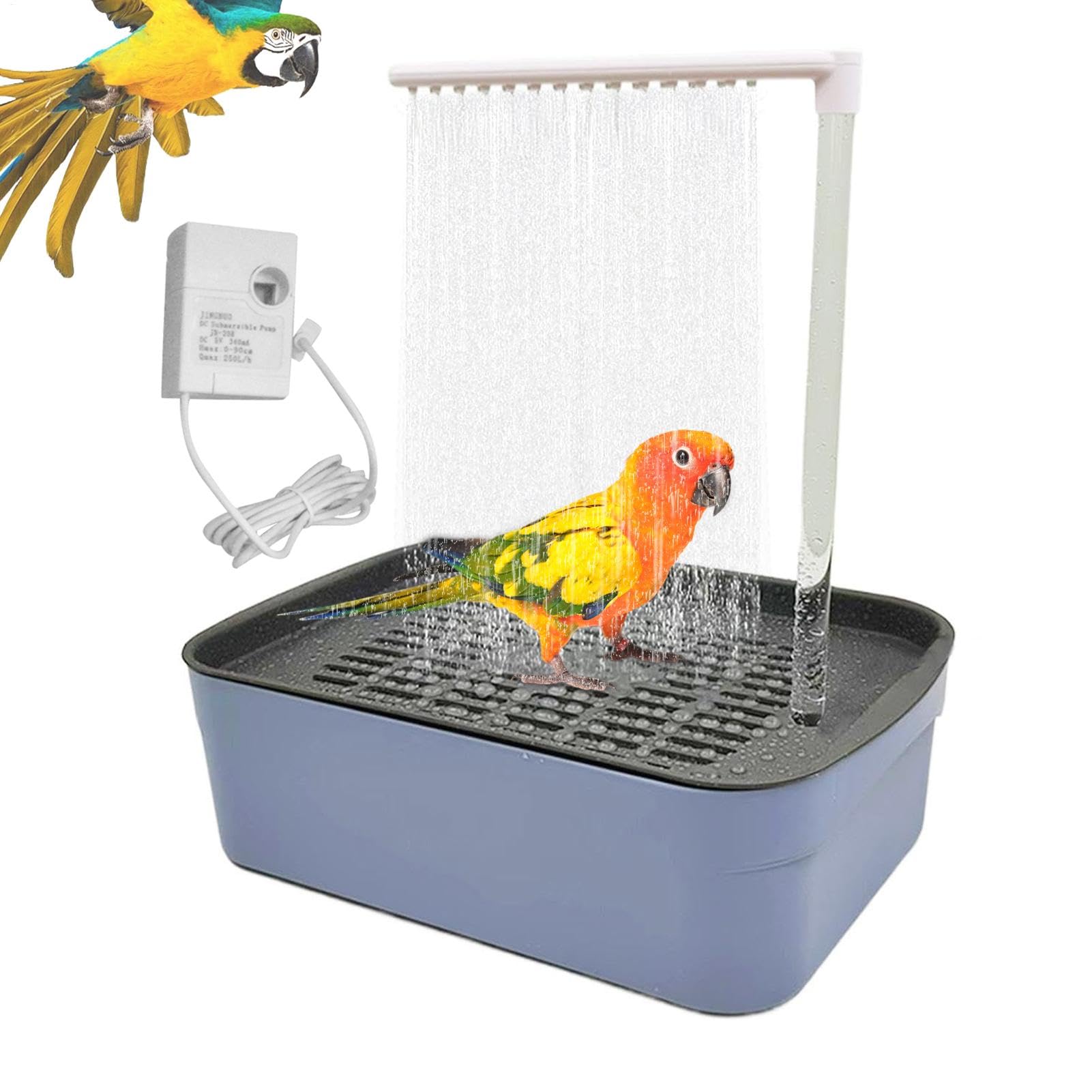 Automatyczna wanna ptaków, Parrot Automatyczna wanna Ptakowa woda w wodzie