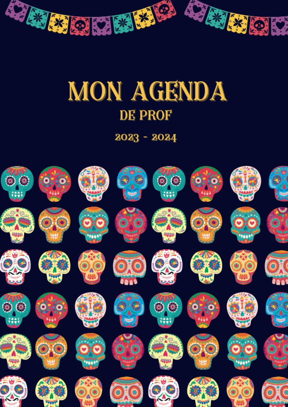 Mon agenda de prof: 2023/2024 - Zone C - Format A4 - Semainier format ligne (French Edition)