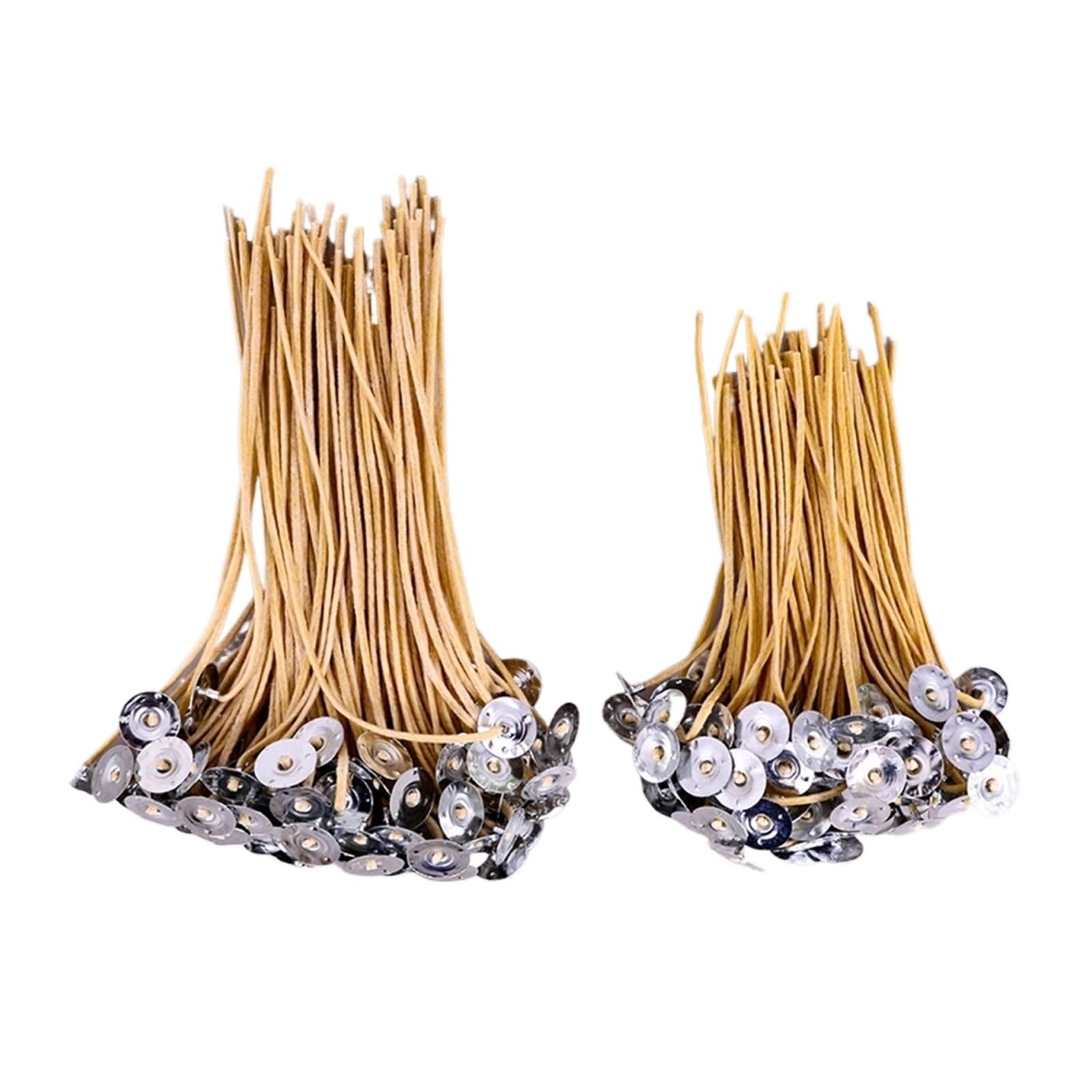 Kerzendocht 500 Stück Bienenwachs-Kerzendochte, Vorgewachst for Die Herstellung(Length 9cm)