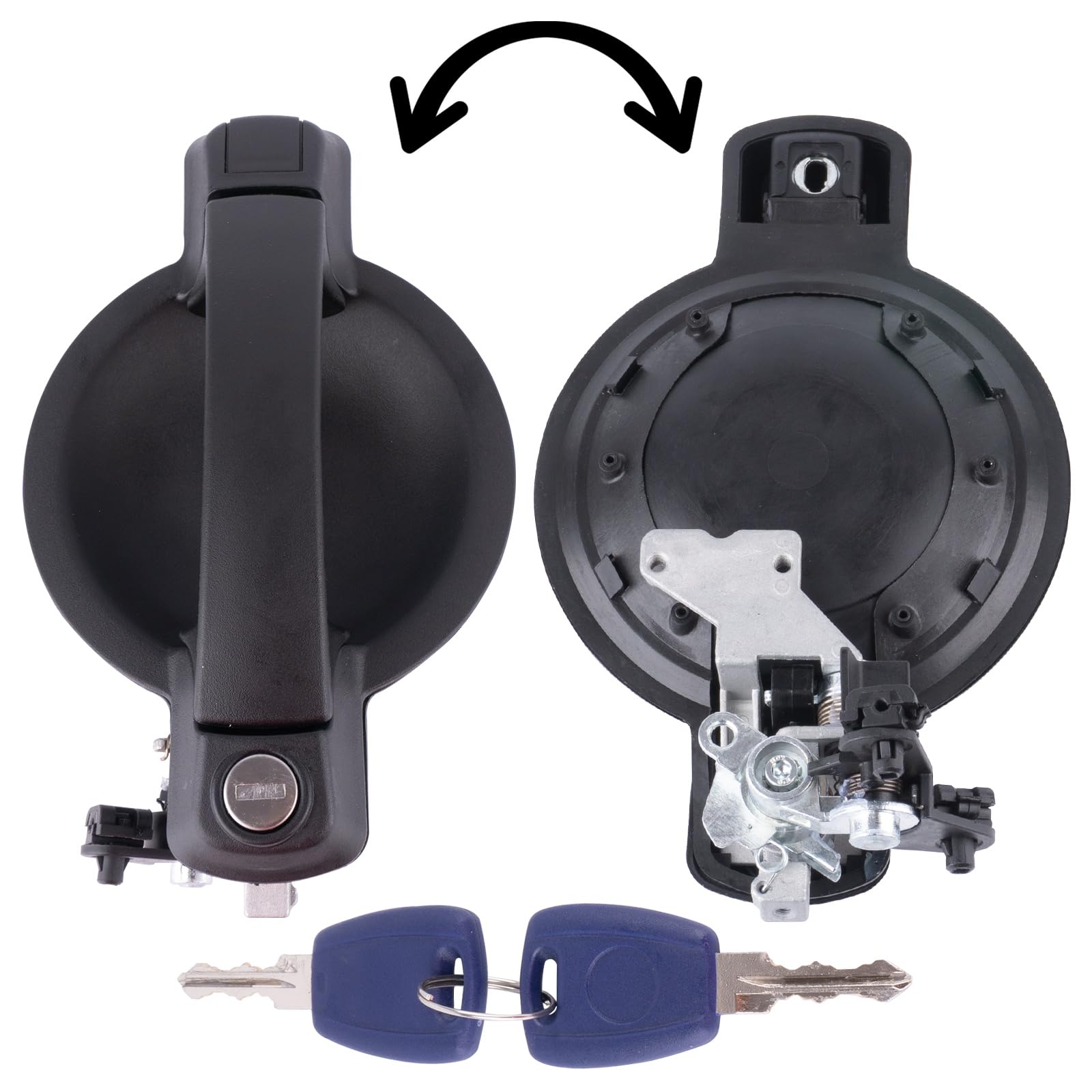 735309963 Maniglia Porta Esterna, Portiera Portellone Posteriore a Battente Compatibile con Fiat Doblo Cargo (MK1) & Doblo 119 2005–2010