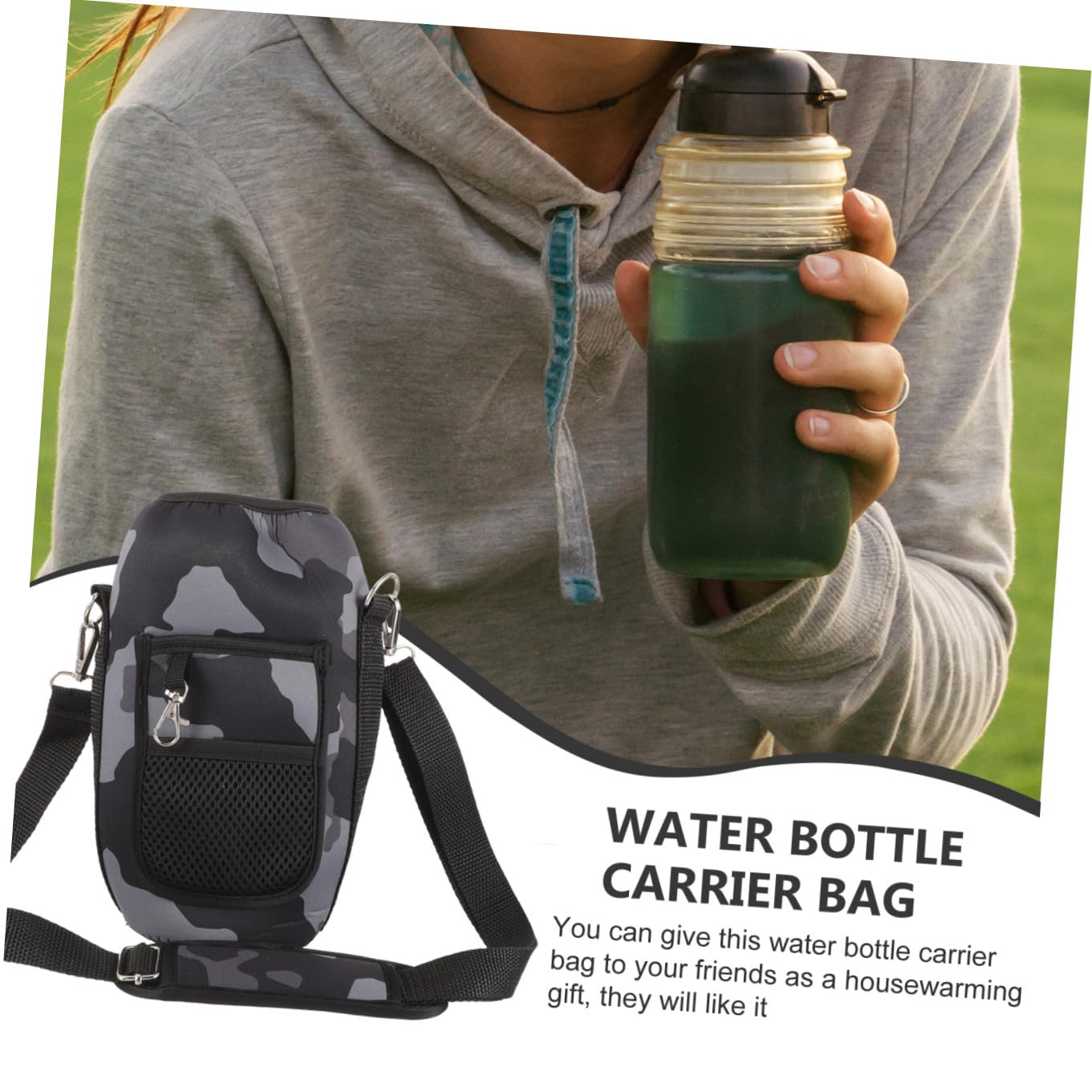 de Taza de Agua Botella de Agua Gimnasia Cubrir Reutilizable pequeño Bolsa portabotellas de Agua Bolsa de Tela Lavable para Botella Bolsa Porta biberones paño