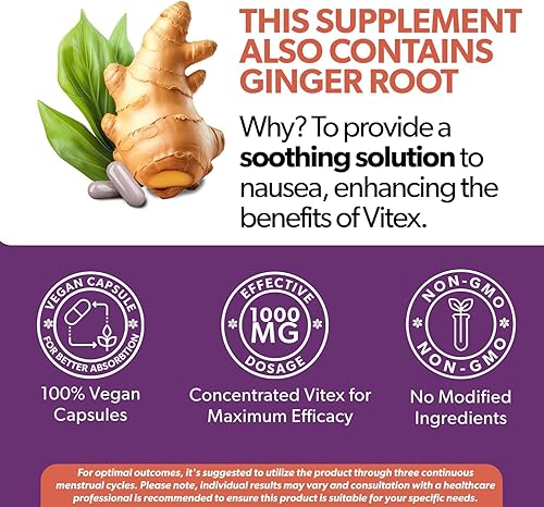 Miniatura 6 de Intimate Rose Ahorra un 10% en el paquete de equilibrio hormonal y bienestar reproductivo  Suplemento Vitex Chasteberry + polvo de inositol Myo y