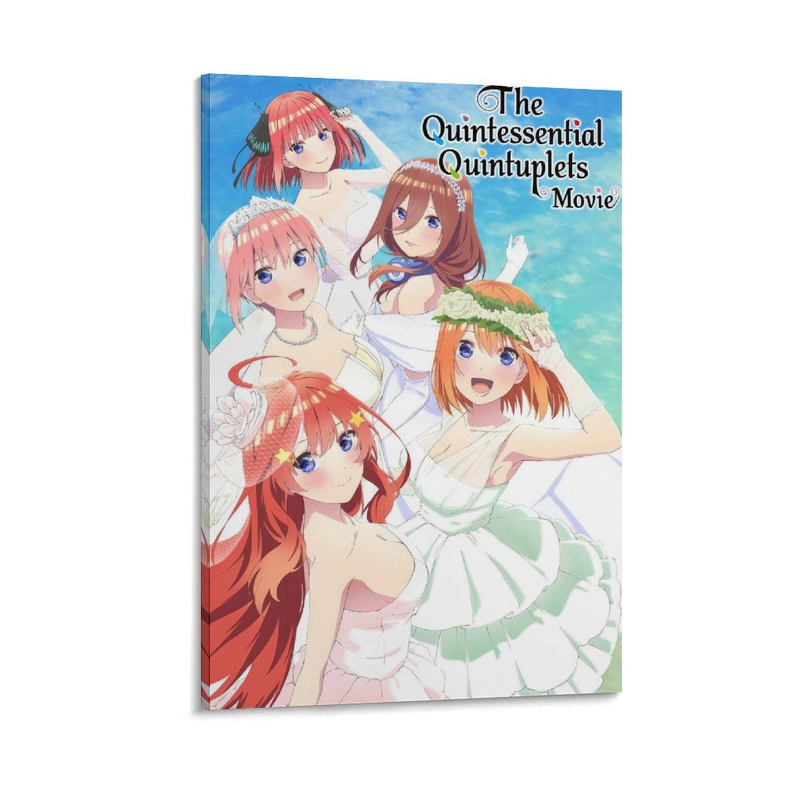 Amazon.co.jp: 映画ポスター 五等分の花嫁 キャンバスアートポスターと
