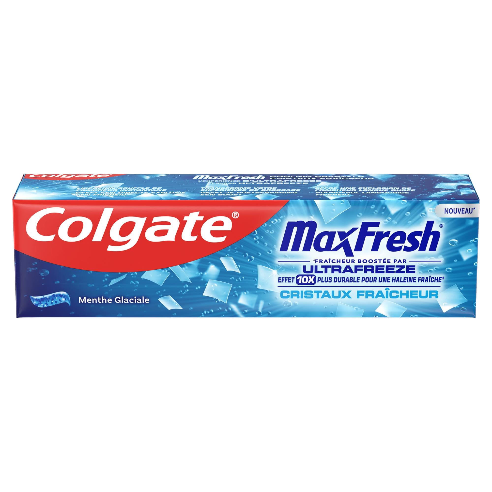 Colgate - Pack Dentifrice Max Fresh 12x50ml & Chlorophyle 12x75ml