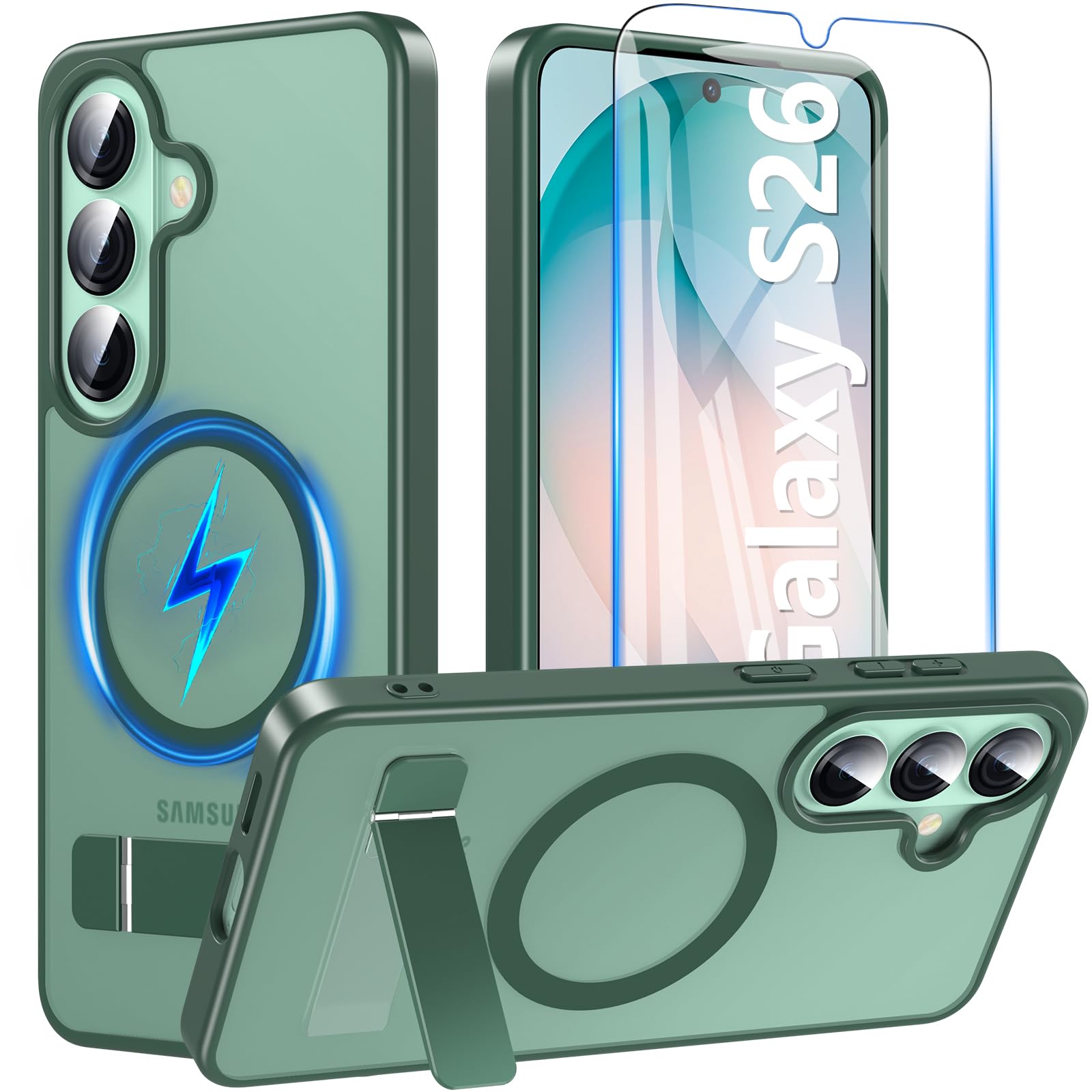 Amazon.co.jp: Galaxy S26 ケース BESINPO [ガラスフィルム付き