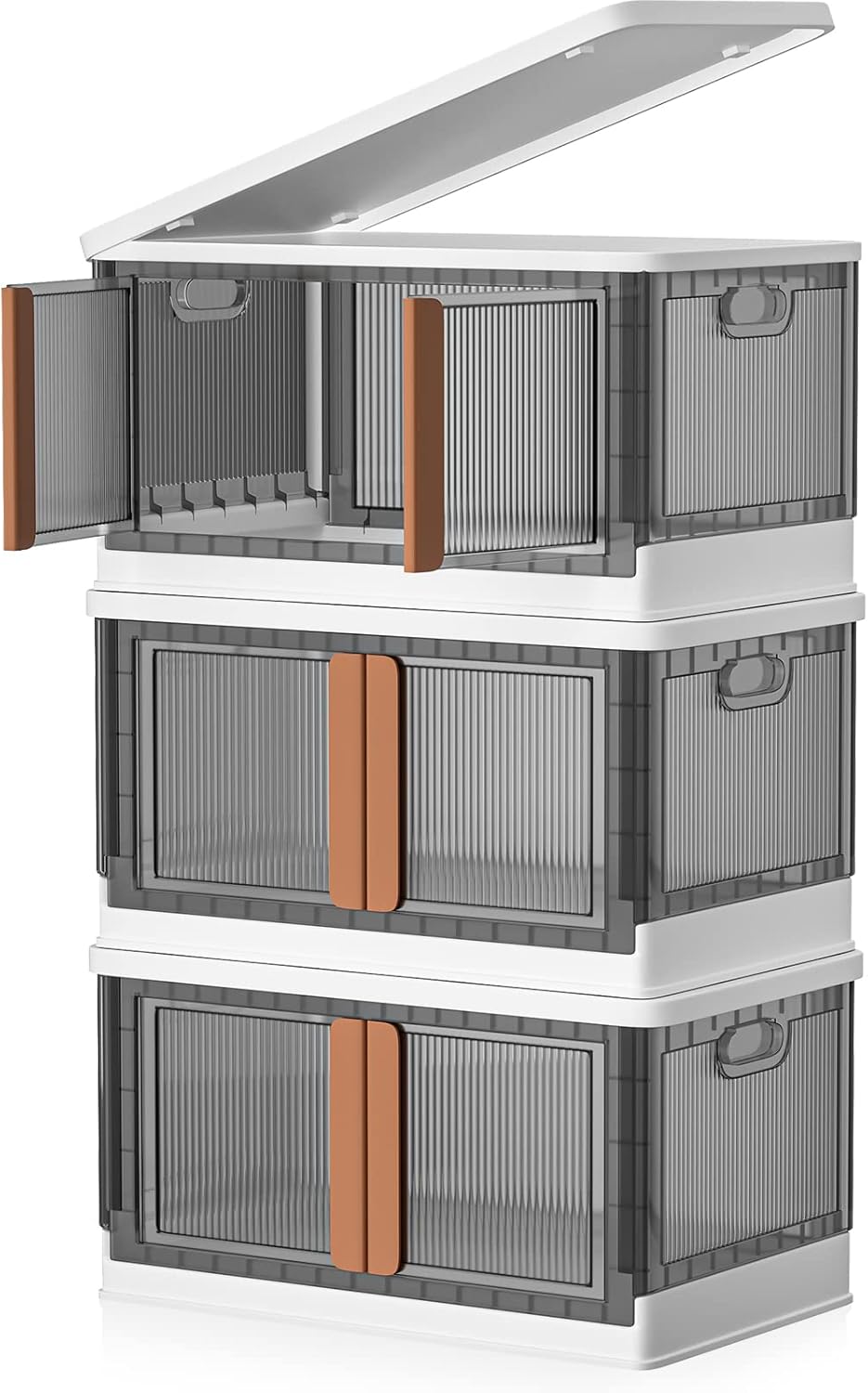 Storage Bins with Lids Collapsible Storage Bins with Door