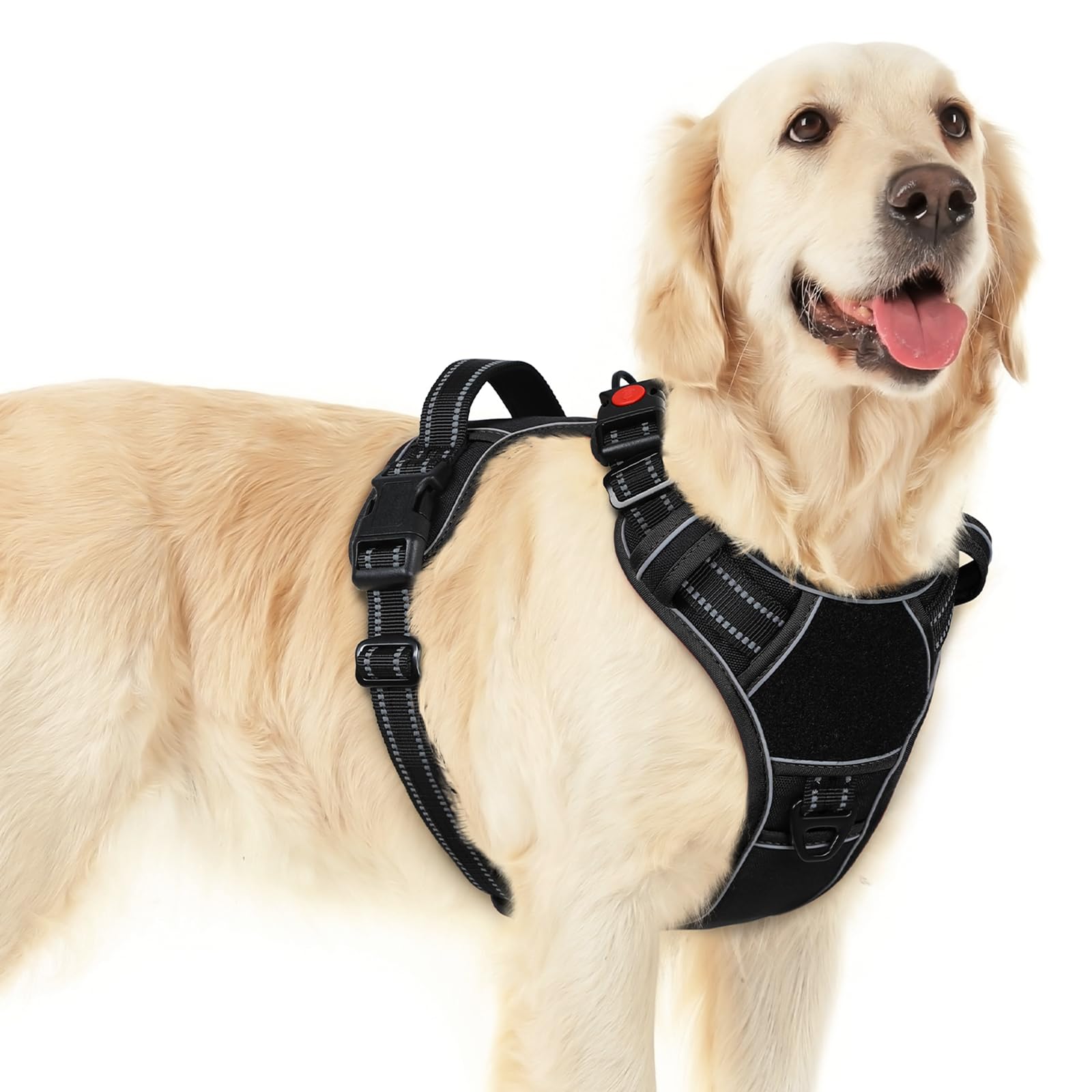 Eagloo Dog Harness for Large Dogs, Easy to Wear & Adjustable with 3 Buckles