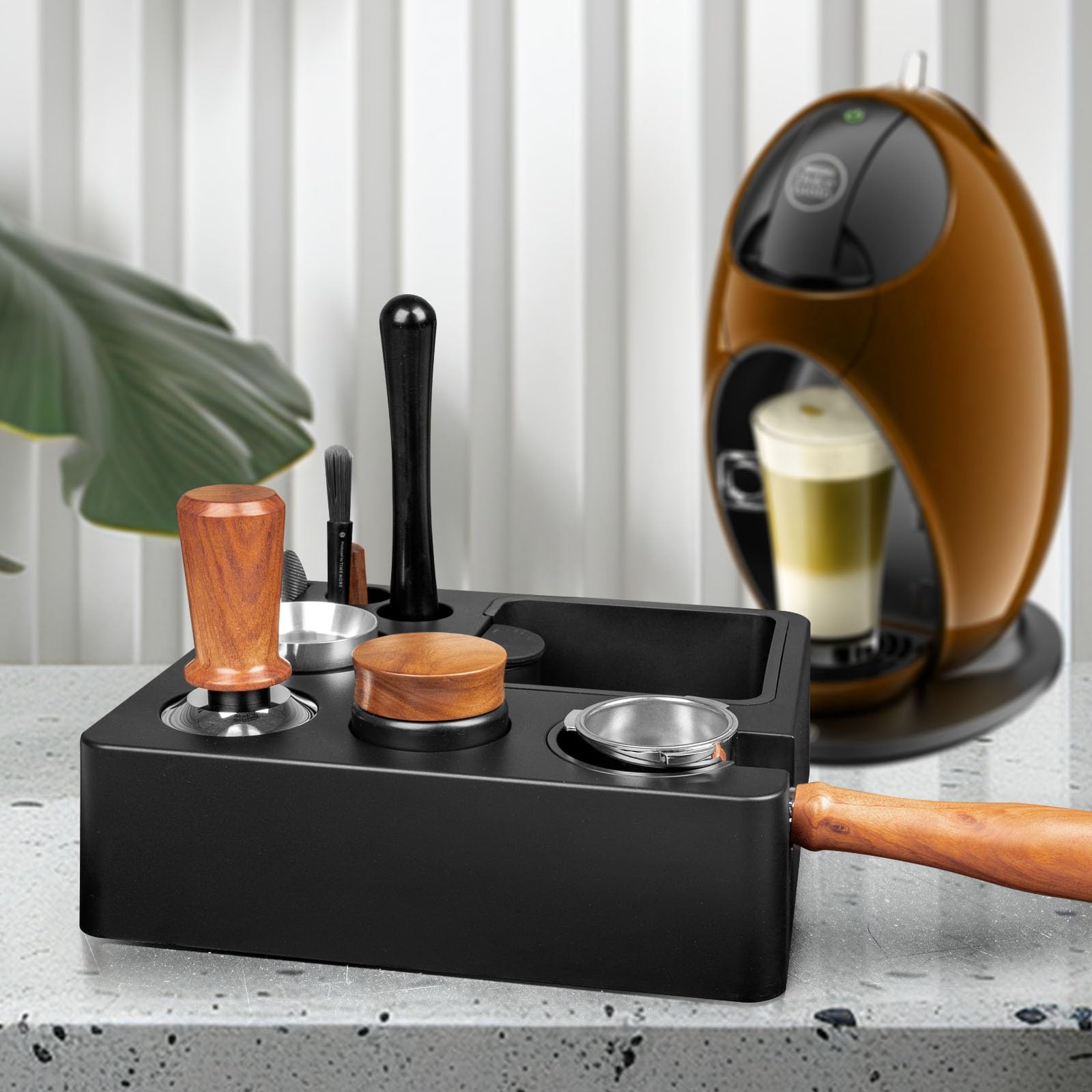 Estación de Tamping de 51-58mm, Tamper Station para Barista