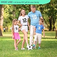 Vista 4 de 22 piezas de números de camiseta con números para planchar, número de transferencia de calor, números de jersey del 0 al 9 para uniforme