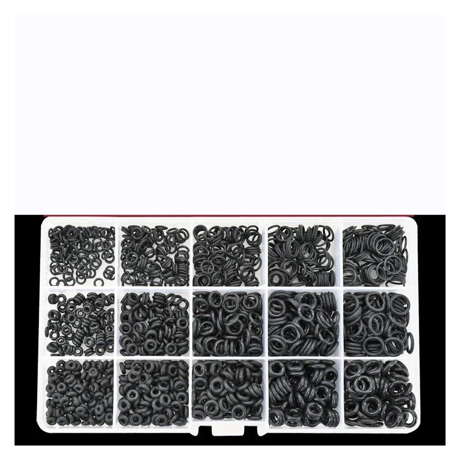 Juntas tóricas negras de silicona for plomería, juntas sellado, arandela resistente a la corrosión y alta temperatura para fontanería, reparación(CS1.5-2.5mm(370pcs))