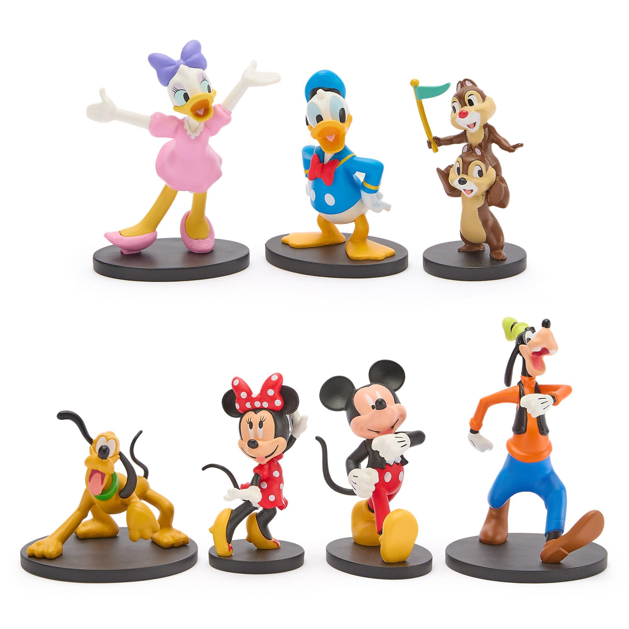 Disney Store Official – Myszka Miki i przyjaciele – zestaw figurek – klasyczne figurki z postaciami – z Micky, Minnie, Goofy, Pluton, Donald, Daisy oraz Chip i Chap