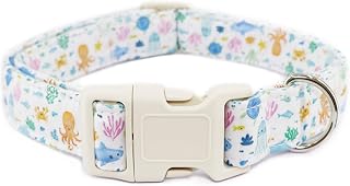 Ocean Themed Dog Collar Sea Life Design