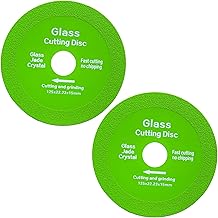 2 Stück Glas Schneiden Trennscheiben 125, Flexscheiben Glasschneidescheibe, Glas Schleifen, 125 X 15 X 22.23mm Glass Cutting Disc, Winkelschleifer Scheiben für Dickes Glas Keramik Marmor Schneiden