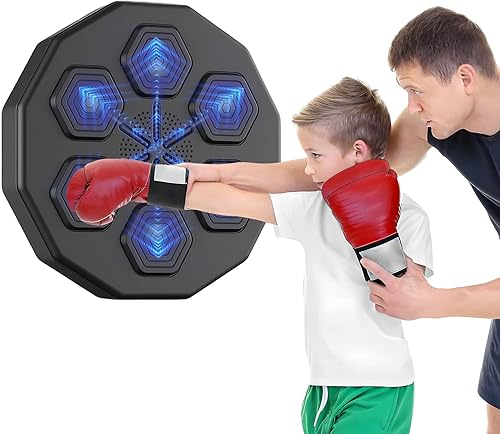 Electronic Music Boxing Machine for Kids, Smart Boxing Game, Boxing Training Equipment, Target Workout Boxing Trainer,Wall Mounted Punching Pad