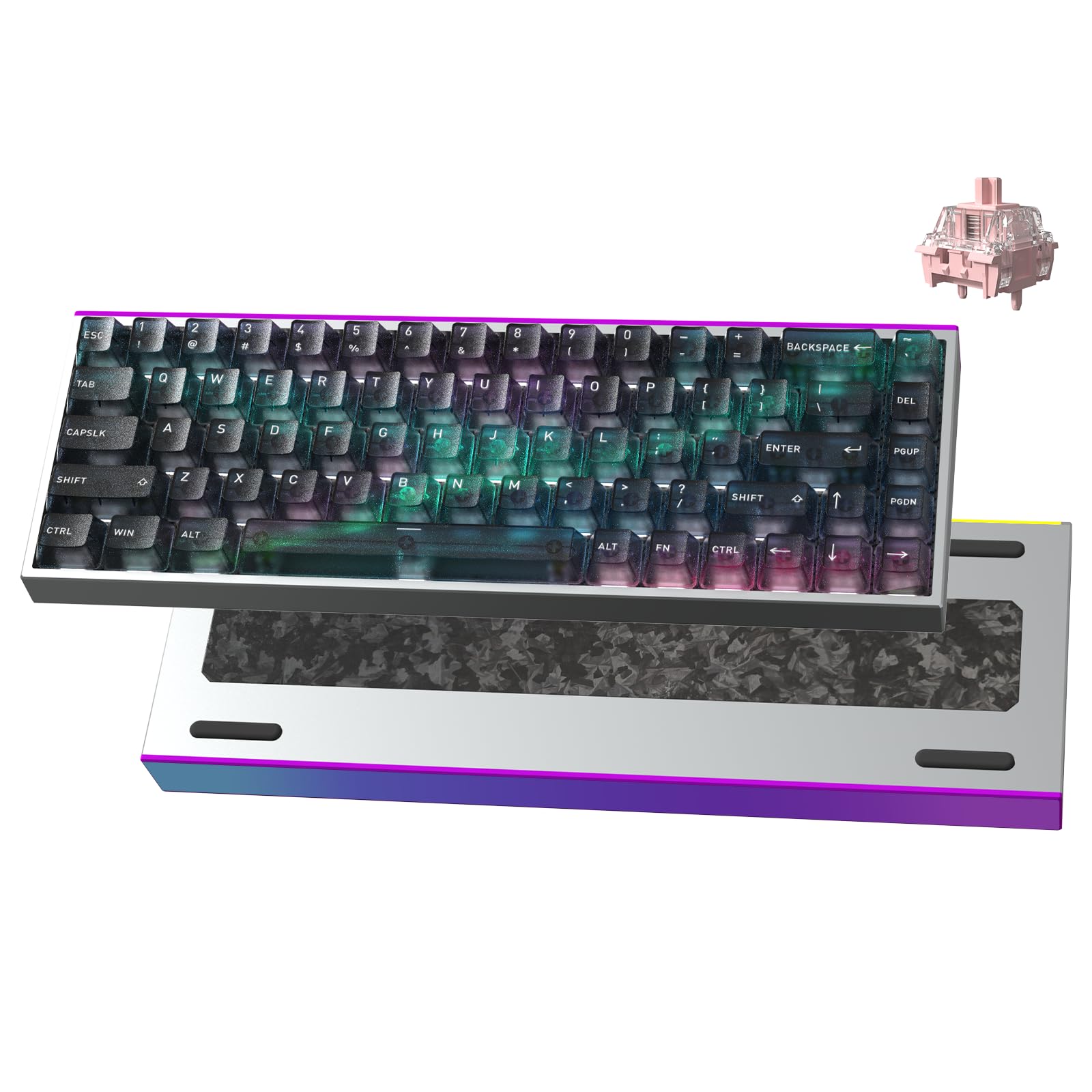 Hexgears Mag68 Gaming Magnetic Keyboard with Hall Effect Nuomi Switches | Hot Swappable,…