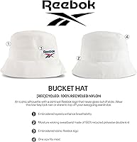 Vista 6 de Reebok Sombrero de pescador clásico para hombres y mujeres (talla única)