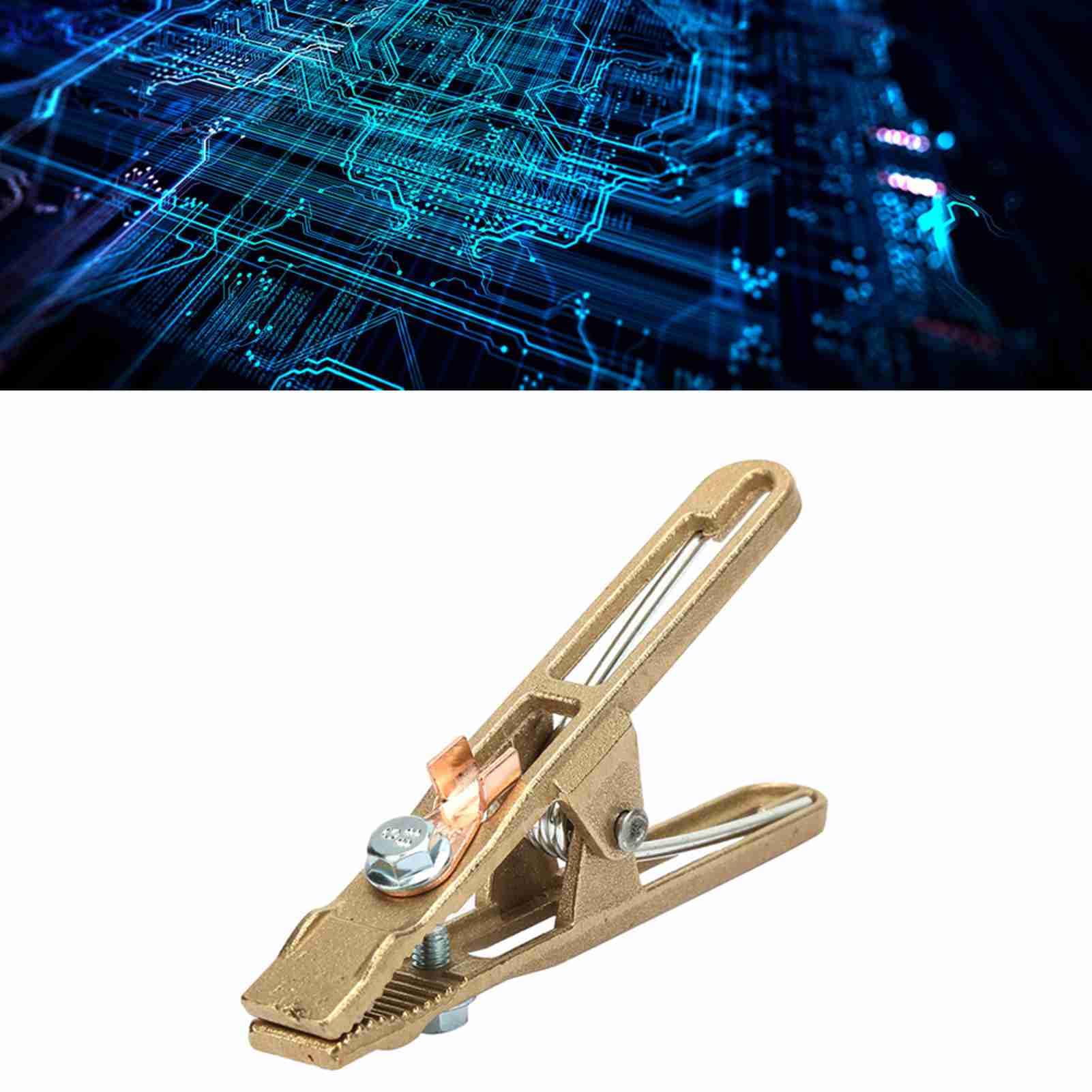 Brass A Shape Ground Welding Earth Clamp, Welder Earth Ground Cable Copper Grip Clip Clamp for Welding Machine (260A)