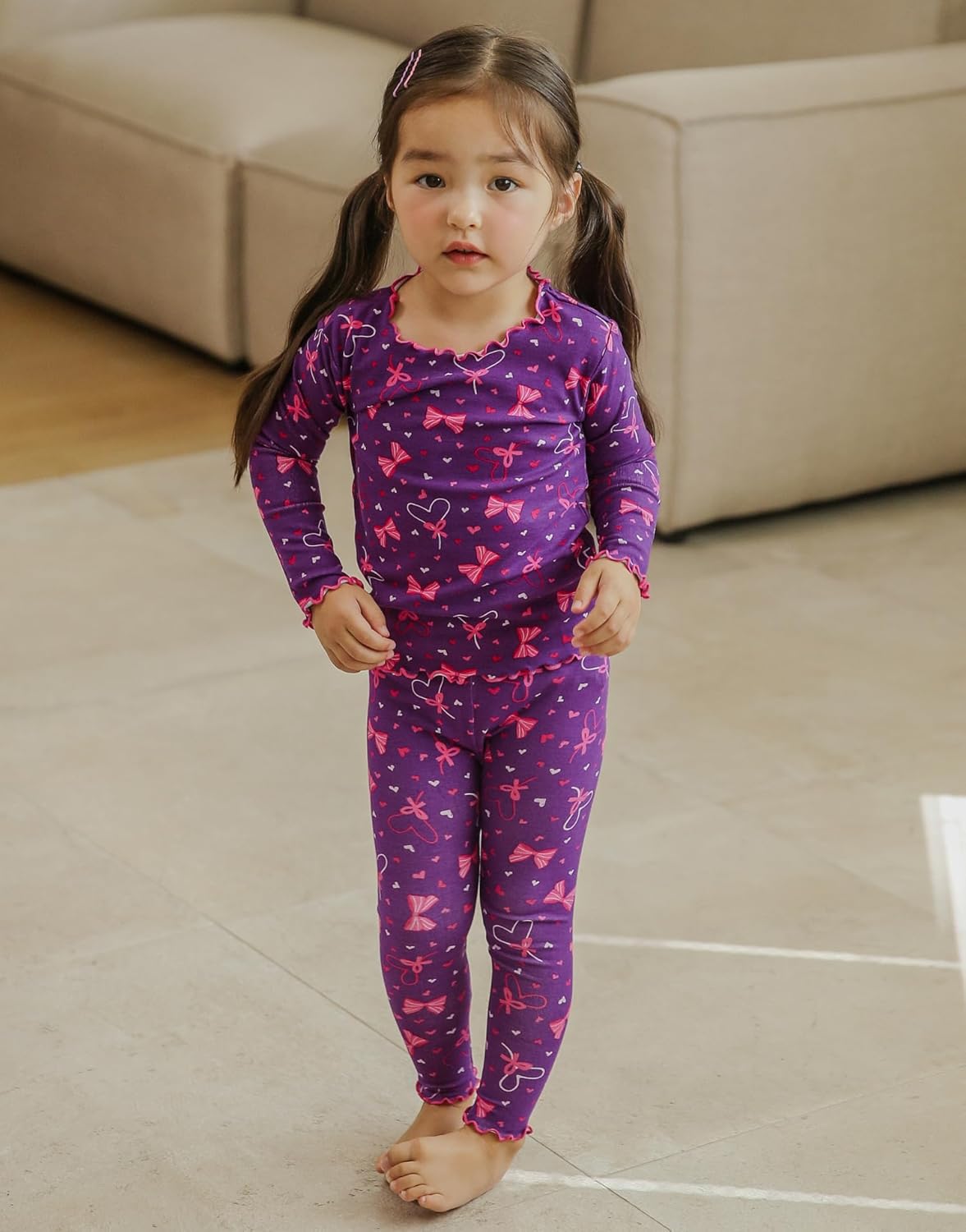 VAENAIT BABY Toddler Kids Pajamas Viscose from Bamboo Sleepwear Floral Animal Sports Print PJs for Boys Girls, 6M–12Y - Image 3