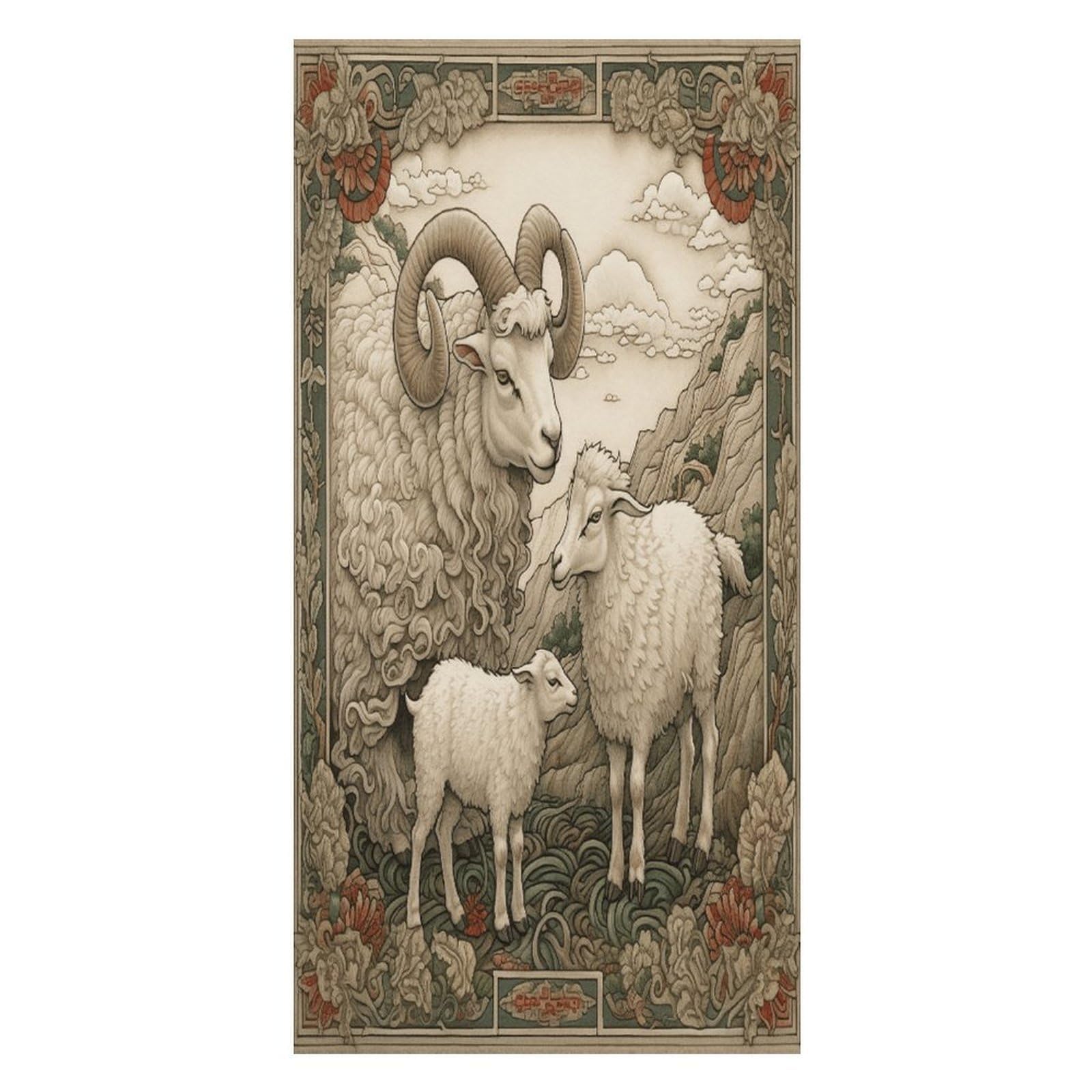 Adfgyerh Unisex Style Sheep Pattern Bath Towels Beach Towel Lightweight Quick Dry, Bath Towel For Travel Sports Pool Swimming Bath Camping Yoga Adults160x80cm