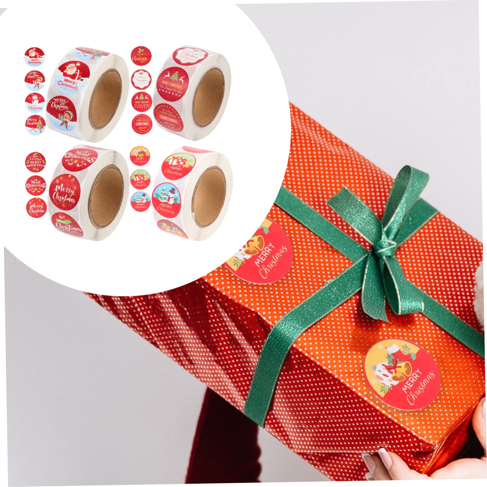 NUOBESTY 5 Set Adesivi Natalizi Adesivo Di Tenuta Natalizio Natale Stickers Natalizi Sticker Natalizi Decorazioni Matrimonio Adesivo Di Tenuta Per Feste Decalcomanie Autoadesive 4 Pezzi * 5