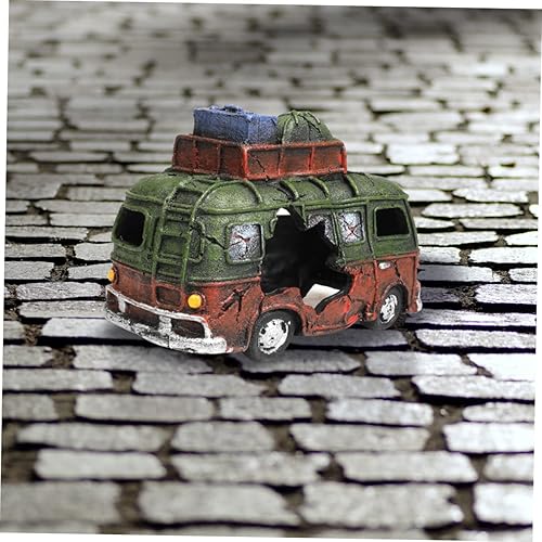 Miniatura 6 de 1 pieza de jarrón de coche Aqua Wreck Decoración de coche Decoración para coche, camarón, escondite, cueva, acuario, escondite, cueva, coche,