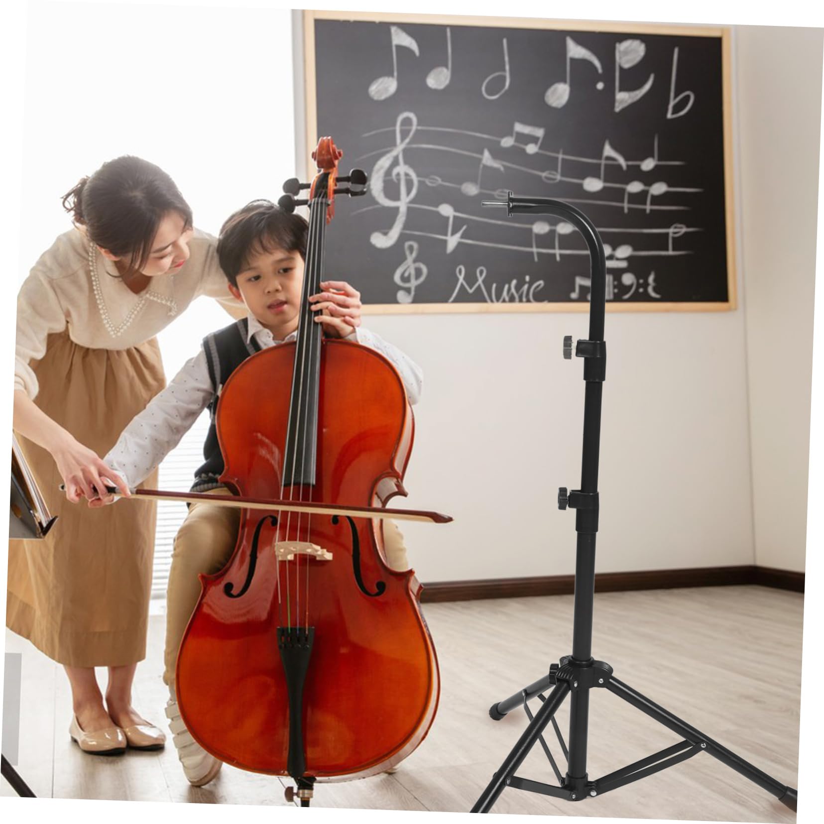 1 set per Strumenti Percussione Regolabile Treppiede Rimovibile per Campane Vento e Strumenti Musicali da Palco Compatibile con Bar Chimes
