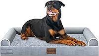 Vista 1 de Cama grande para perros ortopédica lavable: camas con almohada XL para perros grandes, sofá de espuma viscoelástica, impermeable, funda extraíble