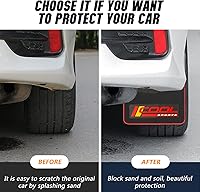 Vista 3 de Universal Mud Flaps Fits Most SUVs/MPVs, Not Full-Size SUVs- Standard Size 4-Piece Soft Glue Fenders Splash Guards Set, Heavy Duty Flexible