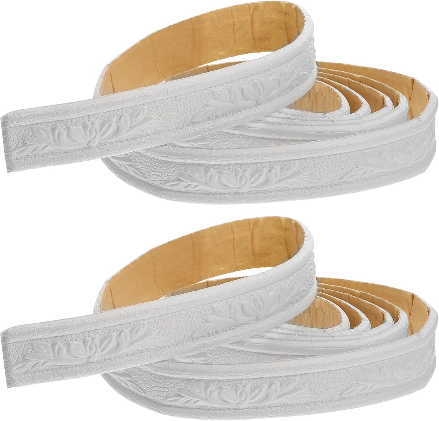 Uonlytech 2 Rolls Peel and Stick Wallpaper Border, Flower 3D Wall