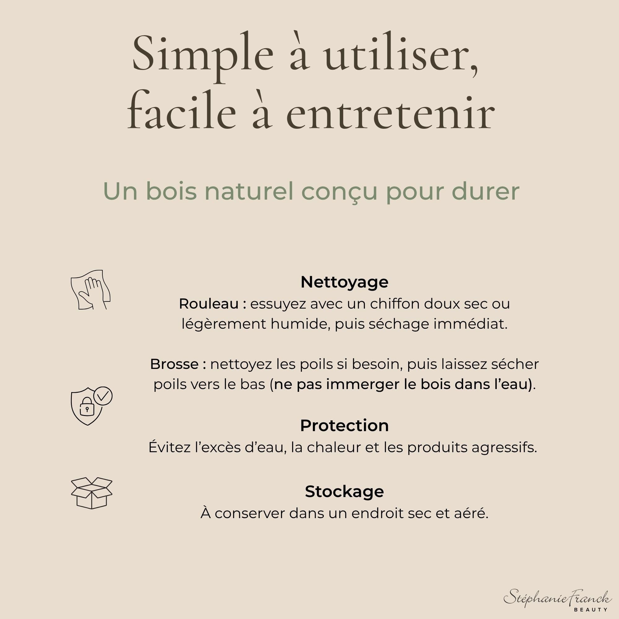 Set Maderothérapie Corps, Rouleau & Brosse à Sec | Routine corps 2-en-1 : massage manuel et brossage à sec