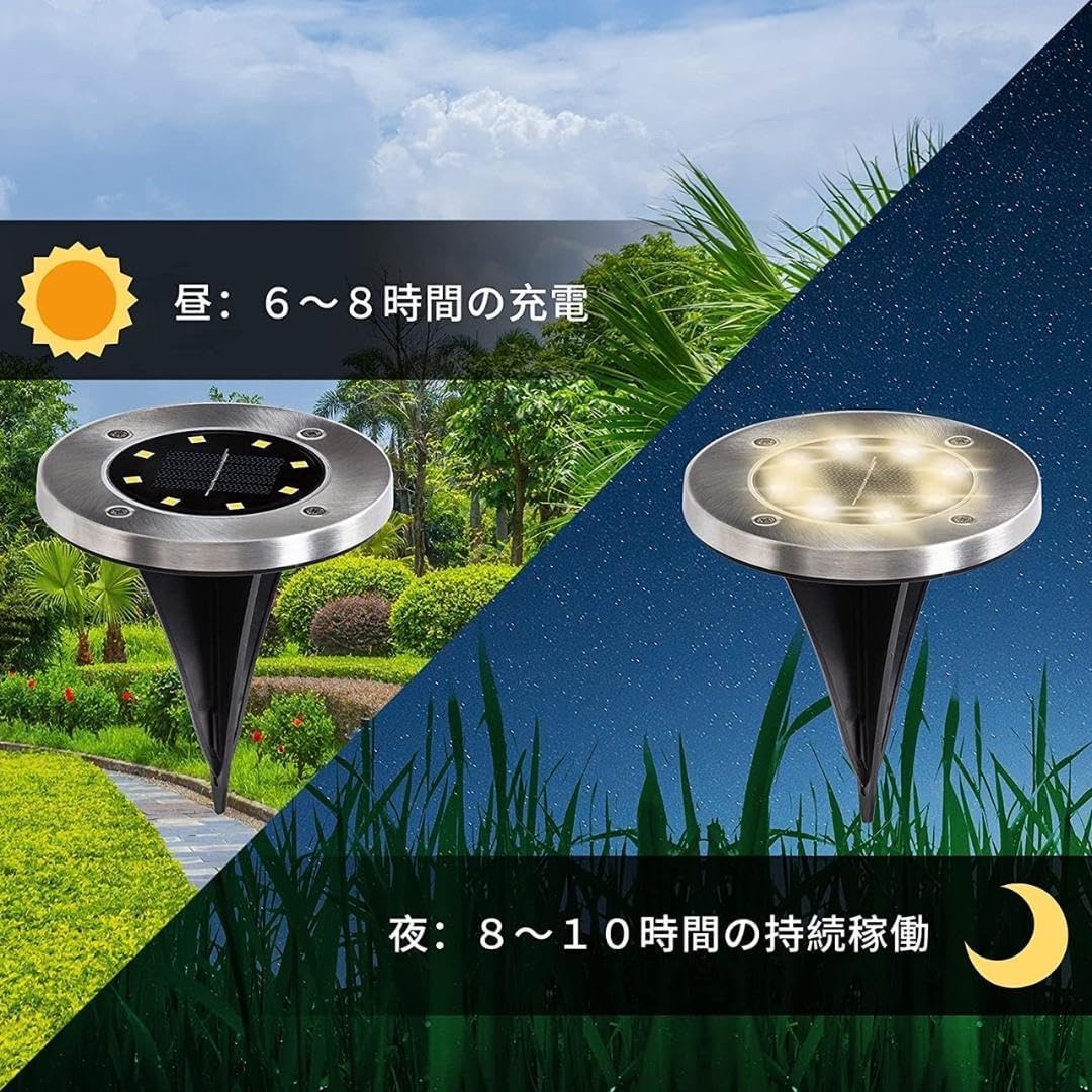 8台セット電気代0円庭や家周りを美しくライトアップガーデン