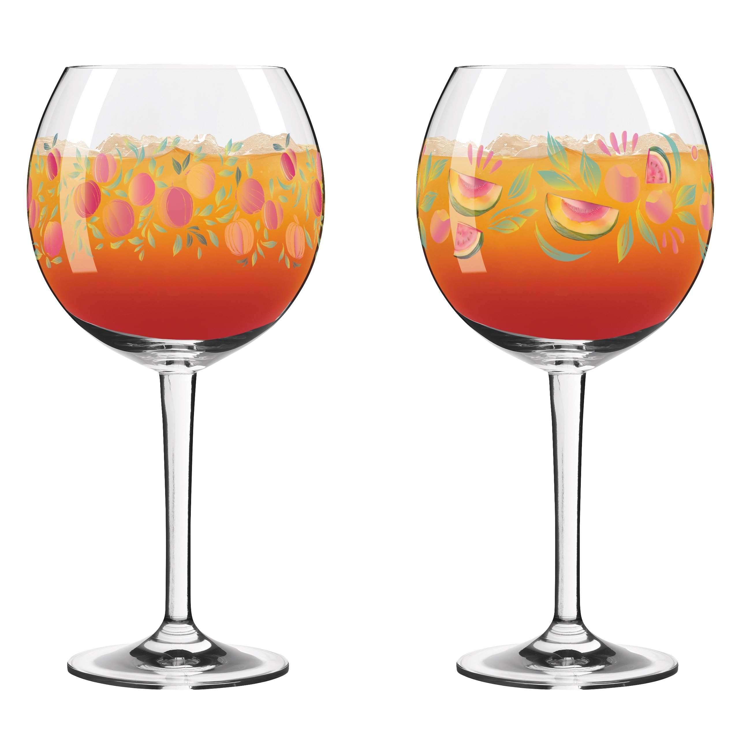 RITZENHOFF 6321001 - Juego de 2 vasos para aperitivos (500 ml, para cócteles, diseño de fruta, fabricado en Alemania)