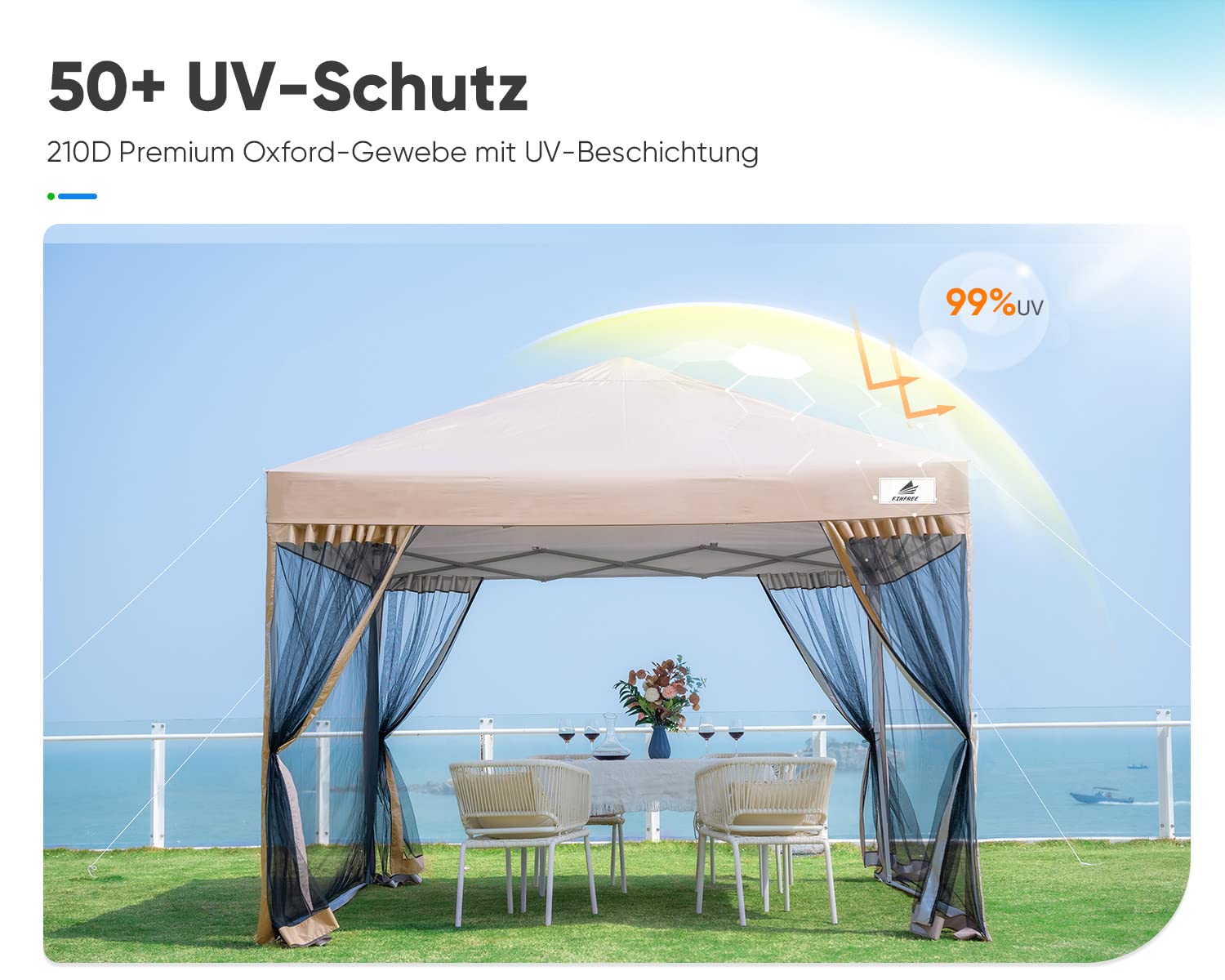 Paviljoen Waterdicht voor Tuin en Terras