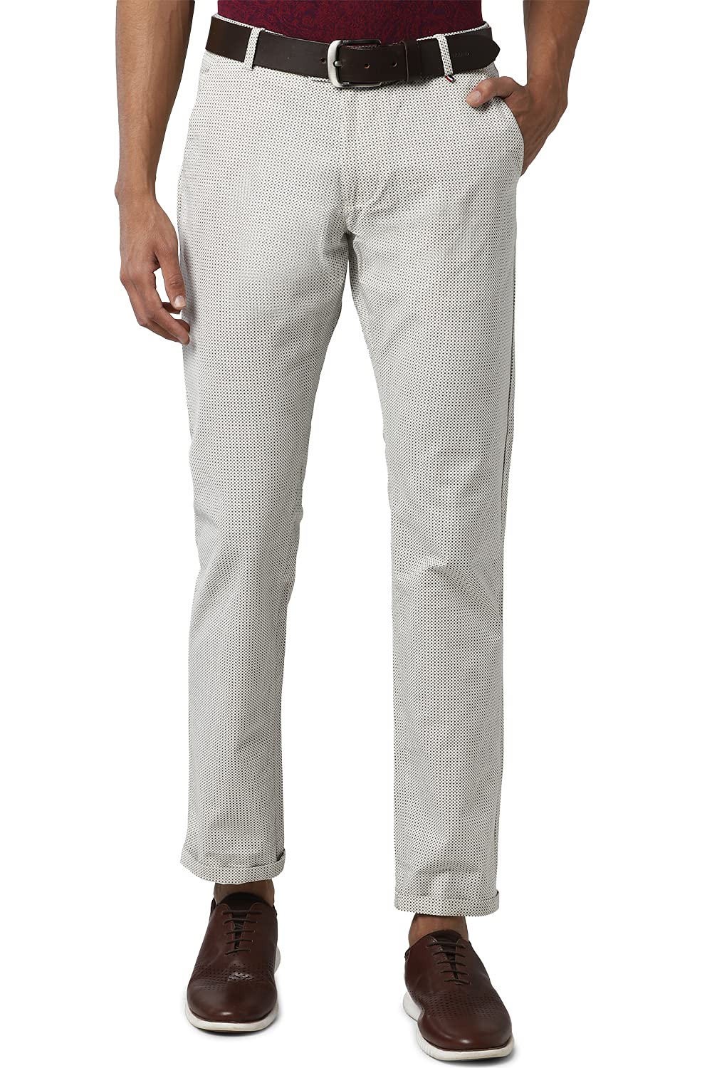 peter england Men's Slim Casual Pants-picture-38