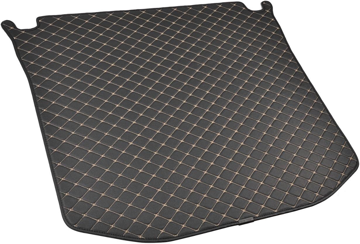 Motor Trend Leatherette Trunk Mat Cargo Liner Custom Exact Fit - Luxury Padded PU Leather - for Jeep Grand Cherokee 2011-2021