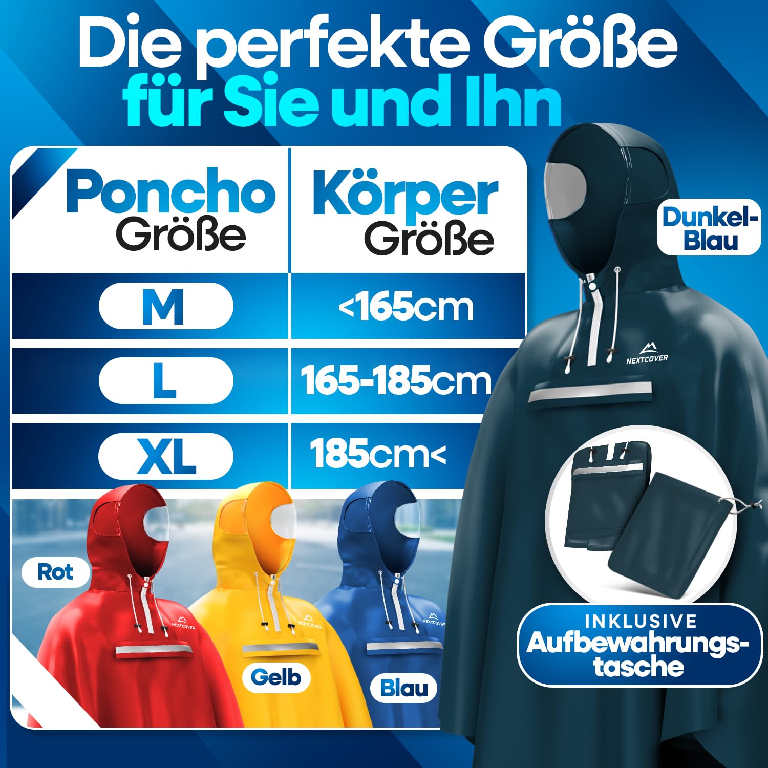Nextcover Bicicletta Poncho antipioggia