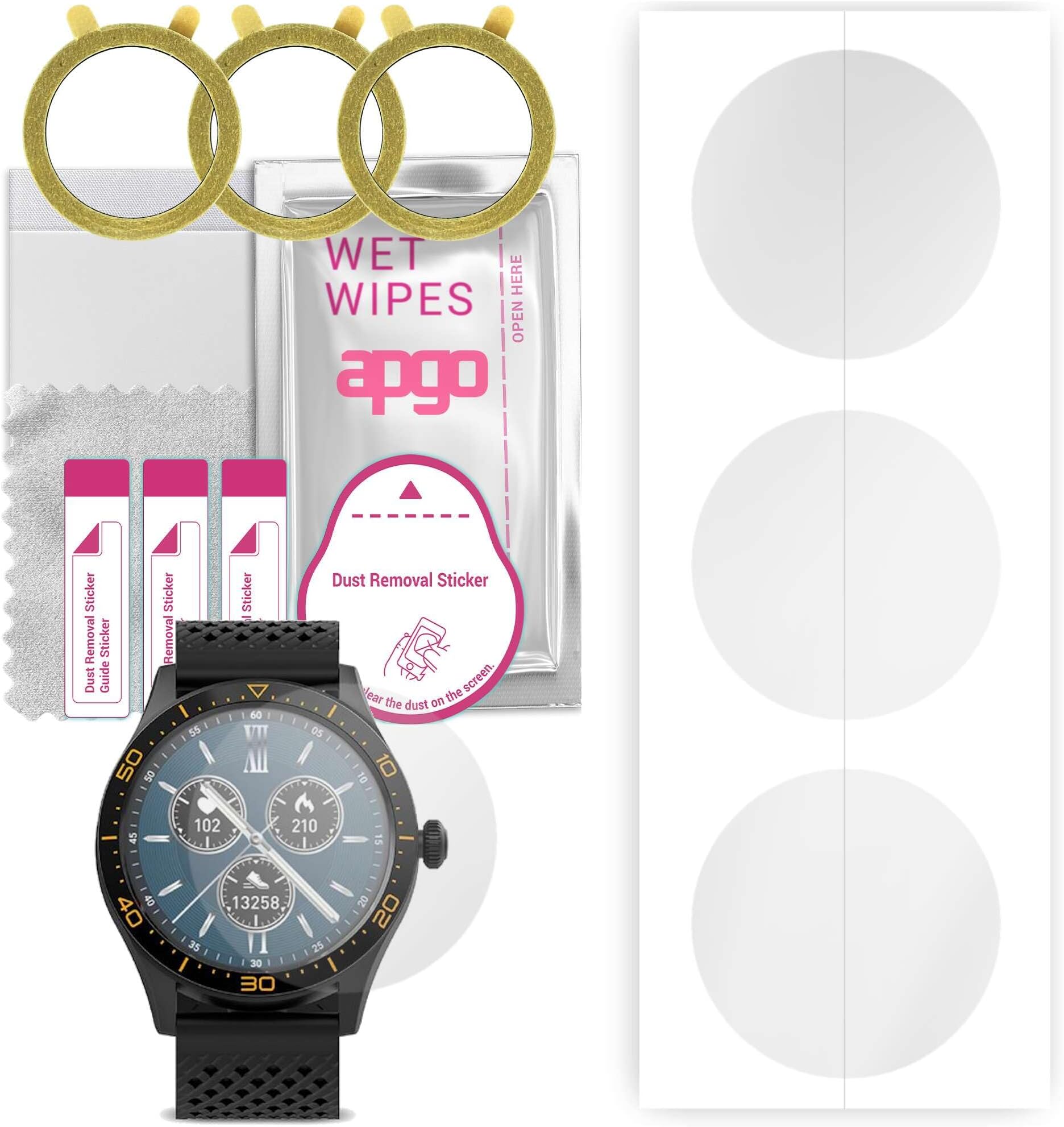 apgo 3x Hydrogel Screen Protector for Forever ICON 2 AW-110, Hydrogel Film, with positioning layer easy installation