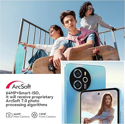 Miniatura 5 de Blackview Shark8 teléfonos desbloqueados, 16GB+256GBSD 2TB teléfonos Android, MTK G99, 120Hz 6.78" FHD+, 33W carga rápida 5000mAh, teléfono móvil