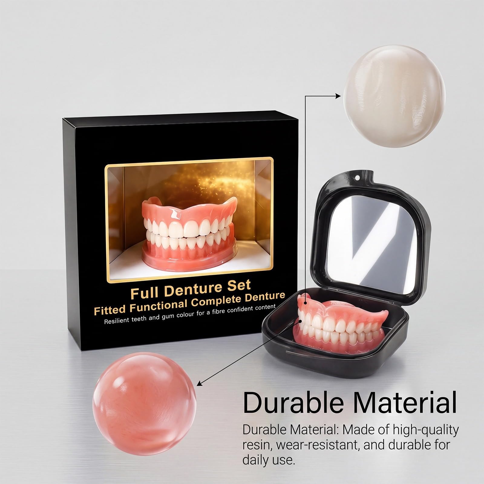 Dental Silicona Para Hombres Y Mujeres, Dentadura Silicona Suave