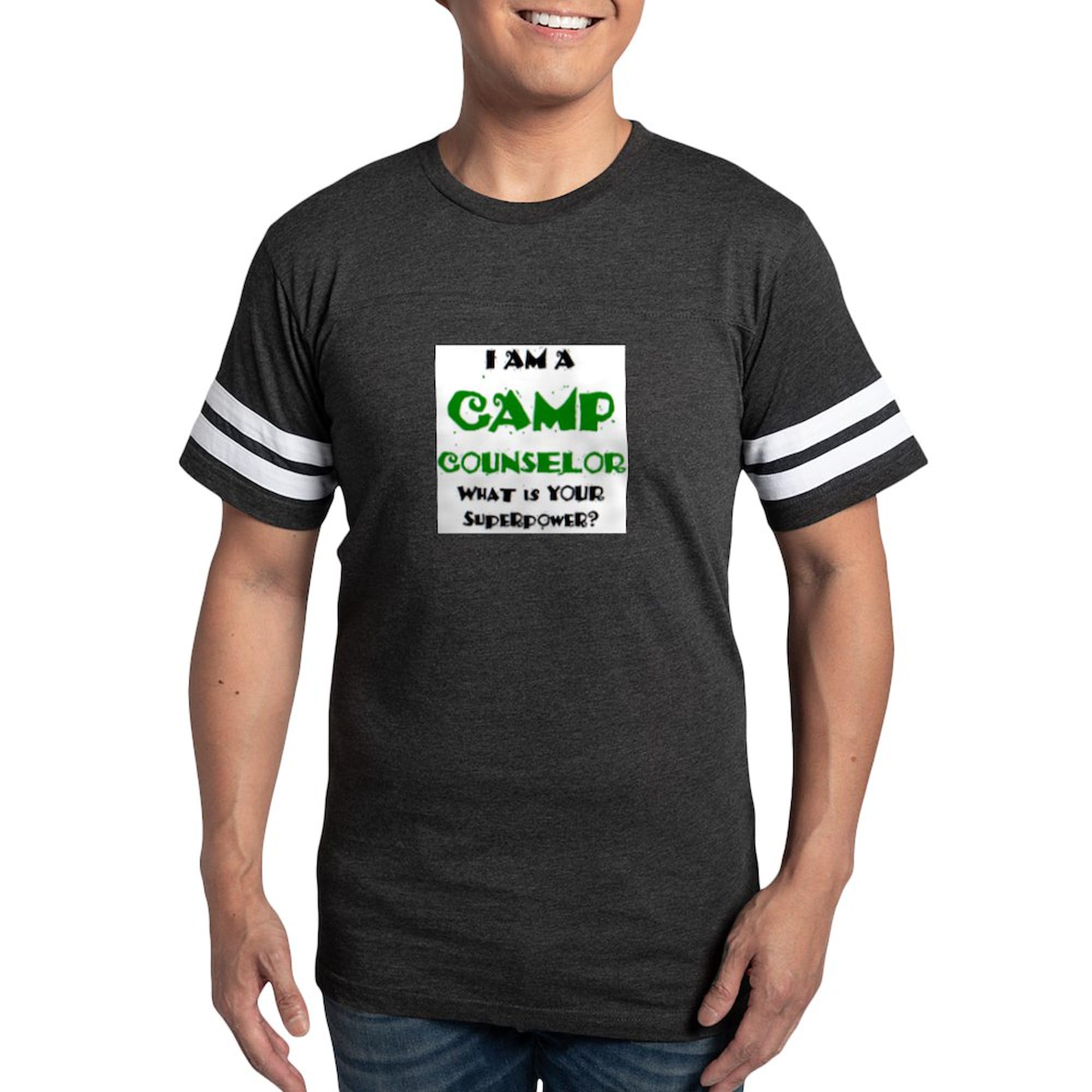CafePress Camp Counselor Mens Football Shirt Men's Football T-Shirt Smoke Gray