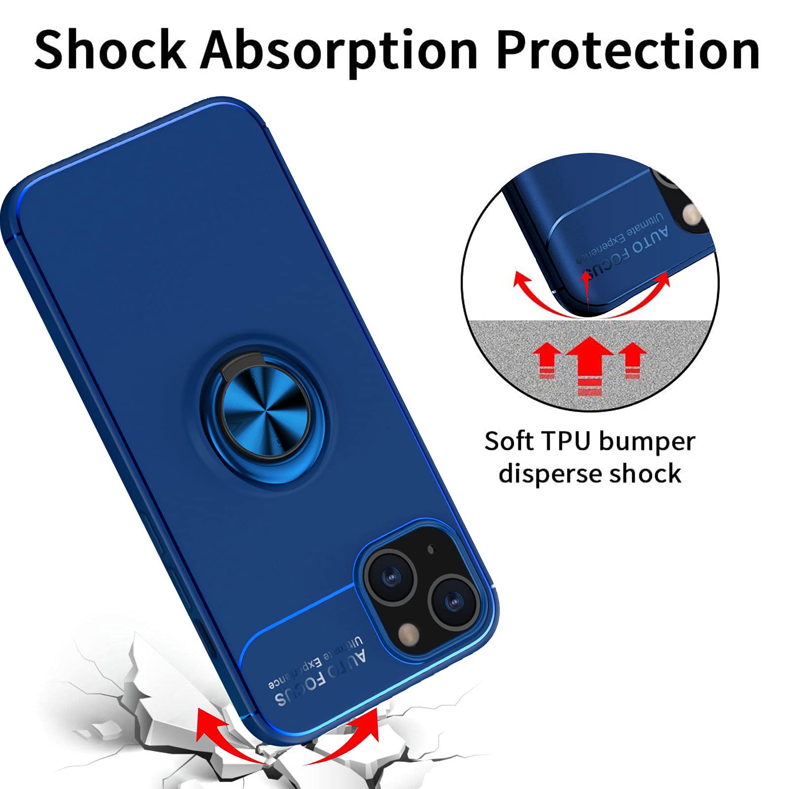 Asuwish Custodia Per IPhone 13, Con Nastro E Pellicola Protettiva