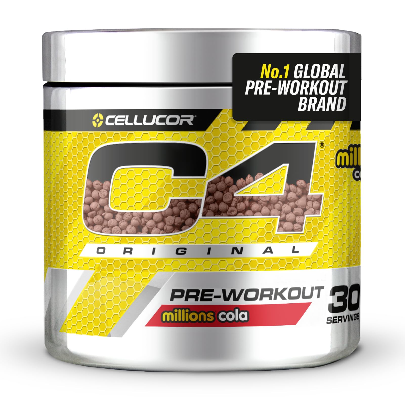 C4 Original Pre Workout Powder, Cola, 30 Servings | Zero Sugar Pre Workout Energy Drink Powder with 150mg Caffeine, 1500mg Creatine Monohydrate, 1600mg Beta Alanine