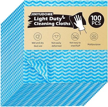 Disposable Dish Cloths,100Pcs, Reusable Kitchen Cleaning Cloths Dish Cloth 11.8X11.8 inch, Disposable Dish Towels for Kitchen, Household Cleaning