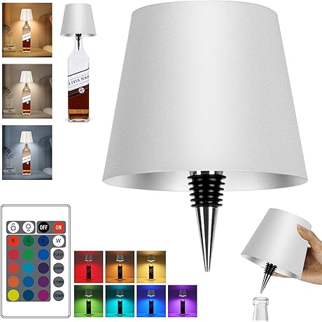 2024 New Wireless Bottle Lamp: Illuminate Your Nights with RGB Ambiance