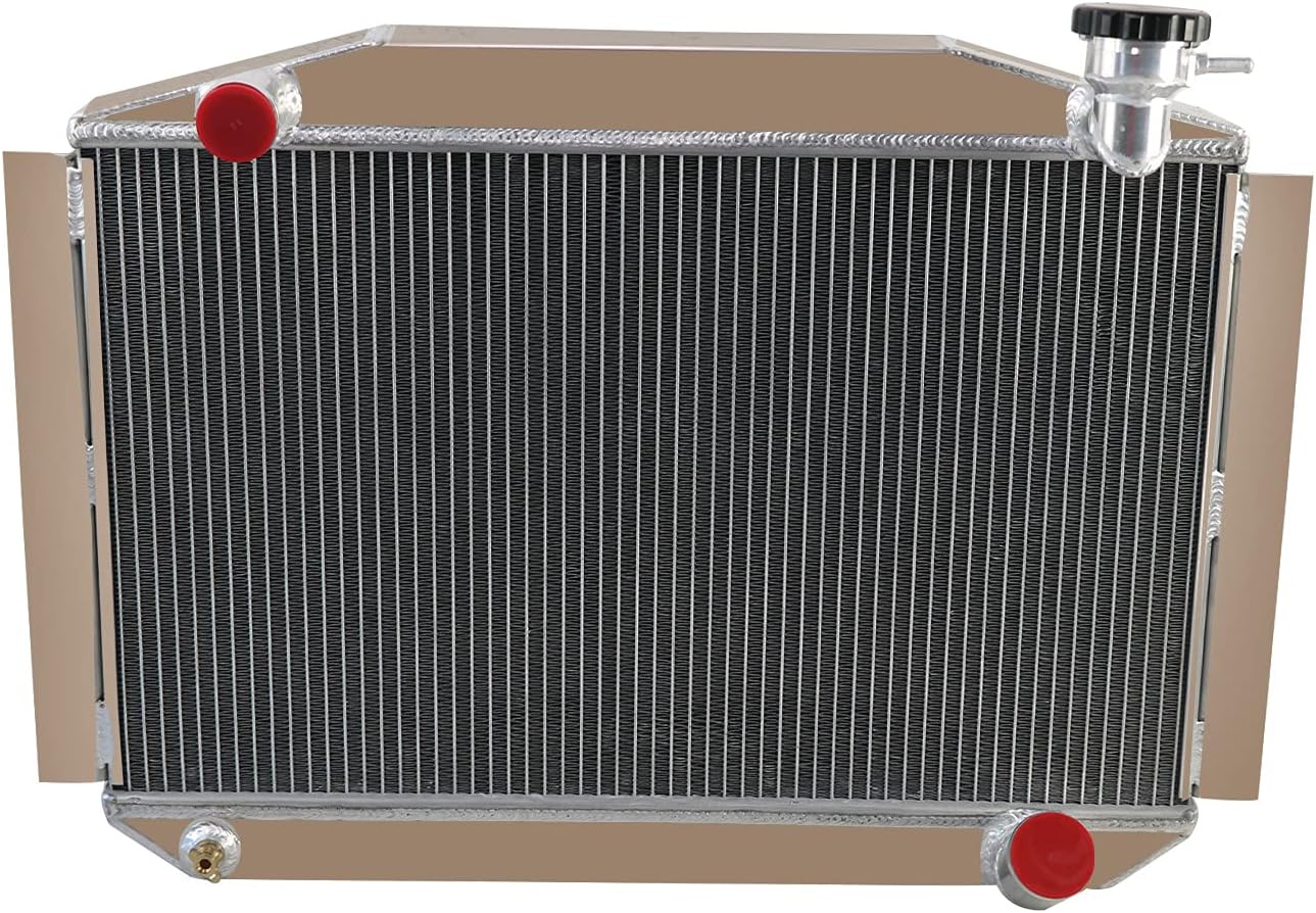 4 Row Core Aluminum Radiator For 1955-1960 1956 Chevy Corvette 350 V8 Manual MT