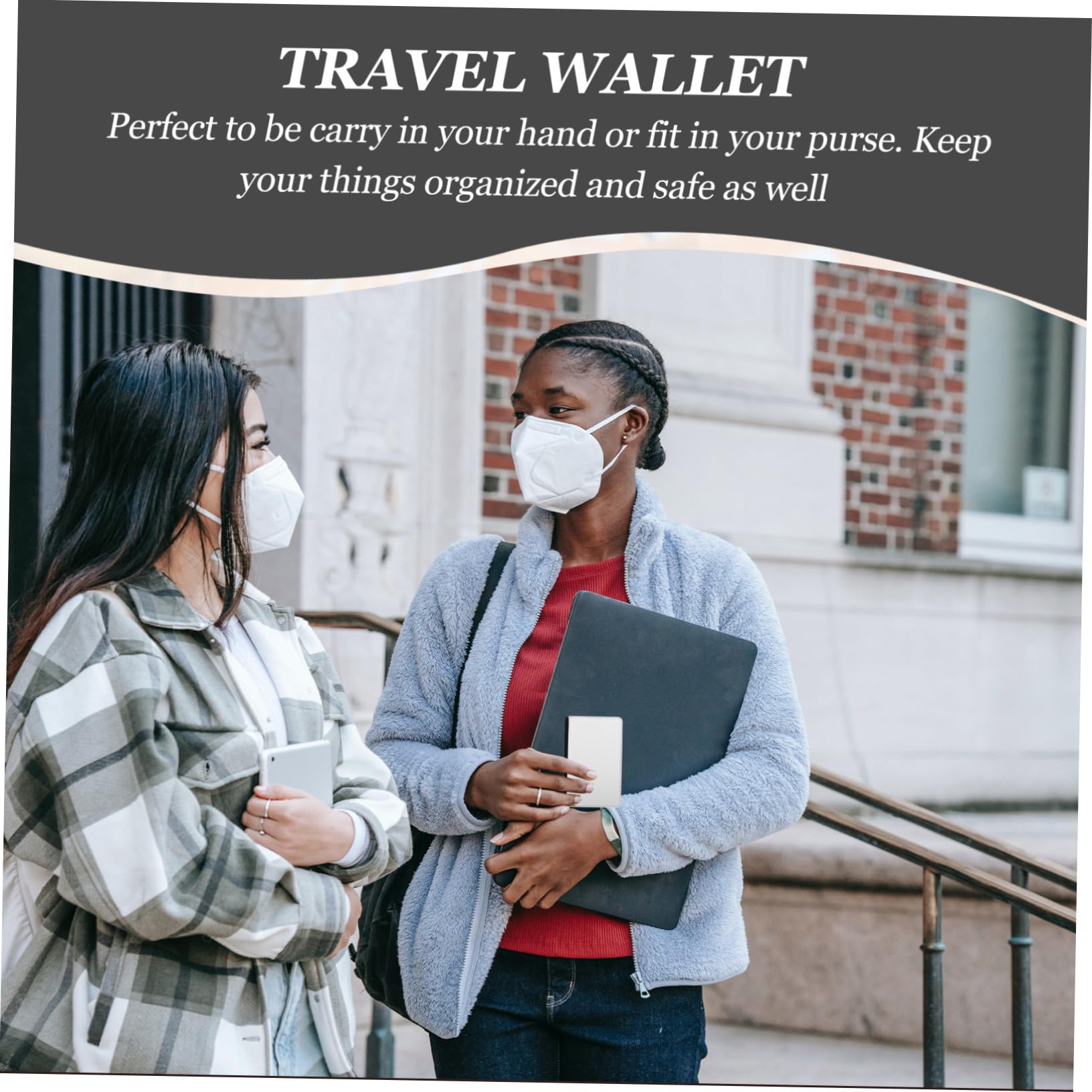 OUNONA Set da Viaggio in Materiale Pu 3 Pezzi Porta Carte e Custodia Passaporto Multifunzionale Decorazione Termica, Custodia Porta Documenti per Viaggi e Utilizzo Quotidiano